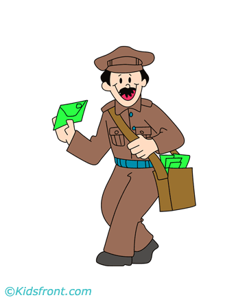 Postman Coloring Pages