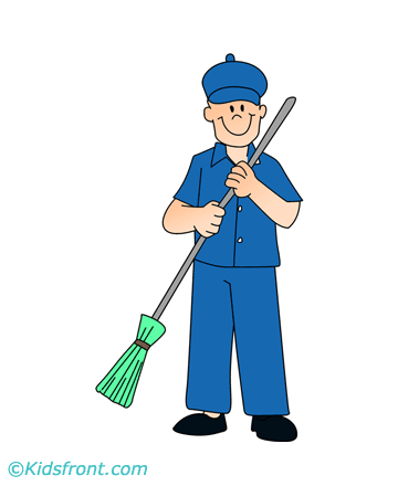 Sweeper Coloring Pages