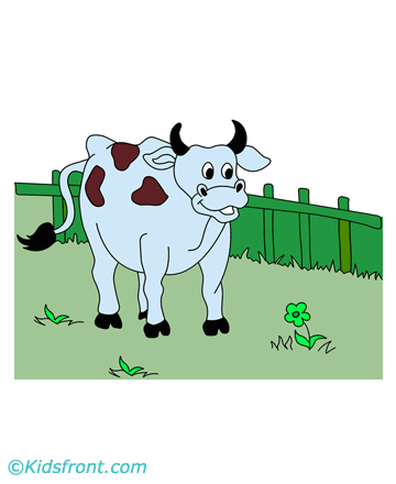 Cow Coloring Pages