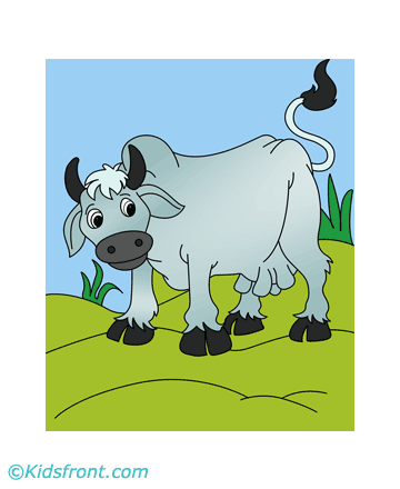 Dangerous Cow Coloring Pages