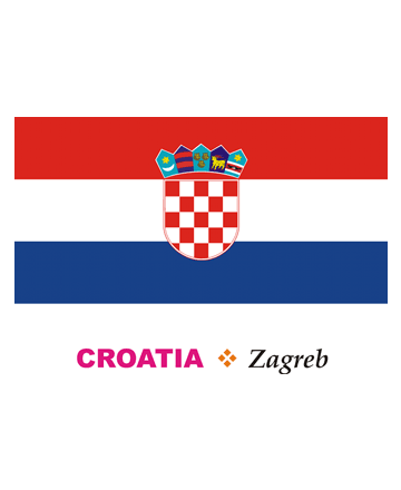 Croatia Flag Coloring Pages