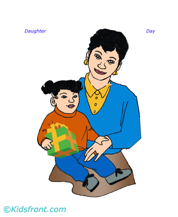 Daughters Day Momma Affection Coloring Pages