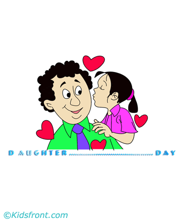 Daughters Day My Dear Papa Coloring Pages
