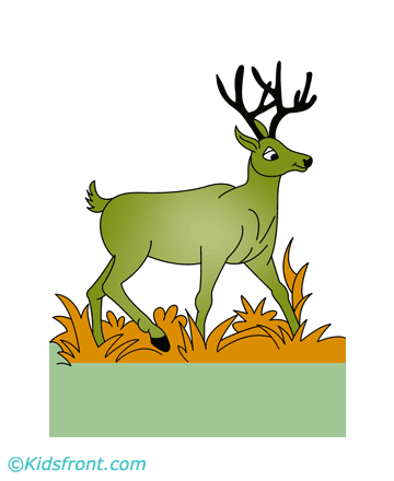 Fastest Deer Coloring Pages