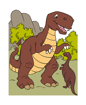 Skinny Dinosour Coloring Pages