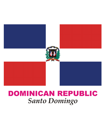 Dominican Republic Flag Coloring Pages