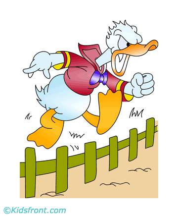 Angry Donald Duck Coloring Pages