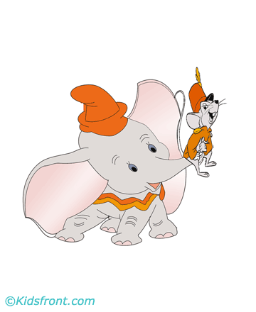 Disney Dumbo Coloring Pages