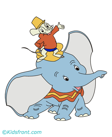 Dumbo Mouse Coloring Pages