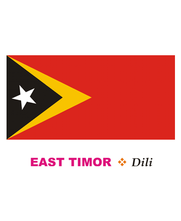 East Timor Flag Coloring Pages