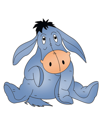 Eeyore Character Coloring Pages