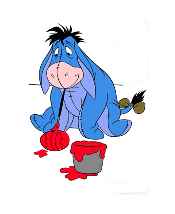 Gloomy Eeyore Coloring Pages