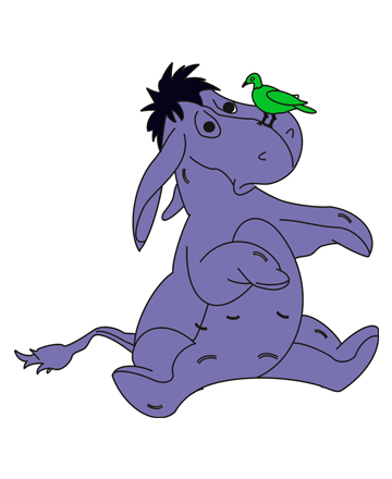 Baby Eeyore Coloring Pages