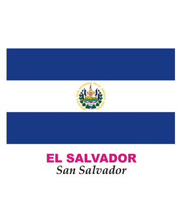 El Salvador Flag Coloring Pages