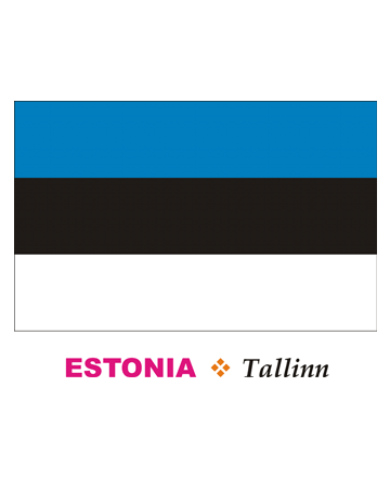 Estonia Flag Coloring Pages