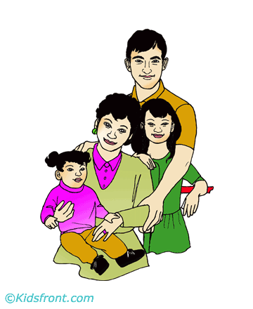 Family 4 Coloring Pages