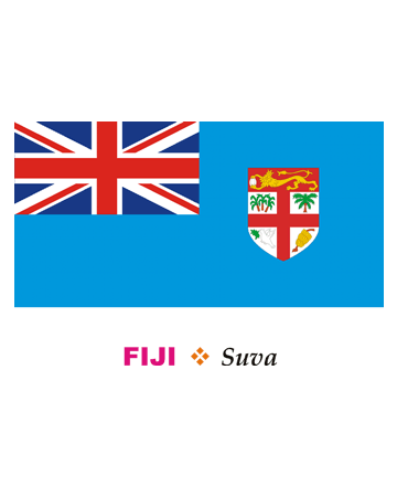 Fiji Flag Coloring Pages