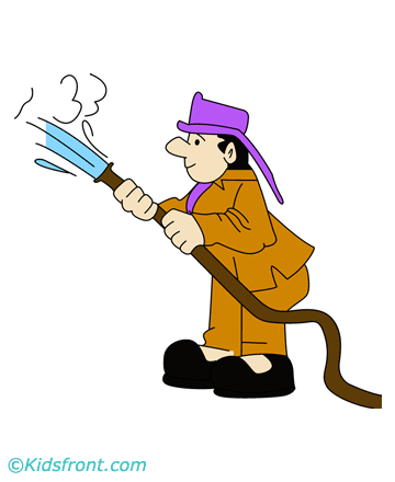 Fire Man Coloring Pages