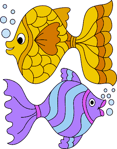 Fish Bubbling Coloring Pages