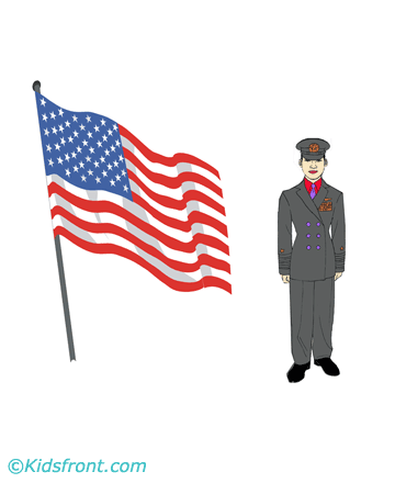 Flag Day Usa Coloring Pages