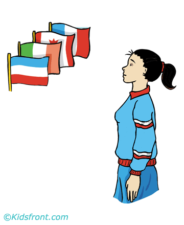 Flag Day Clipart Coloring Pages