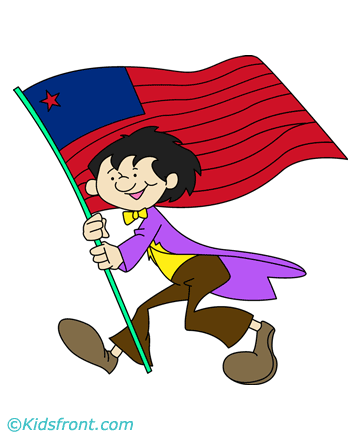Flag Day Play Coloring Pages