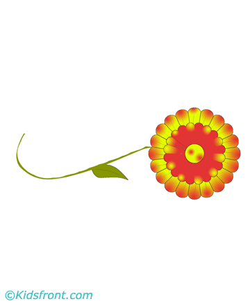 Sun Flower Coloring Pages