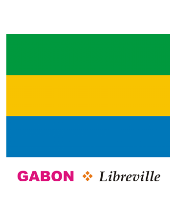 Gabon Flag Coloring Pages