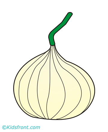 Garlic Coloring Pages