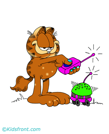 Baby Garfield Coloring Pages