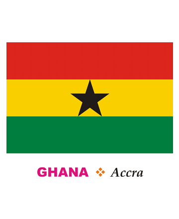 Ghana Flag Coloring Pages