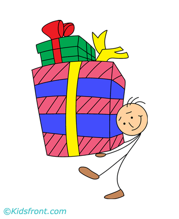 Gift Items Coloring Pages