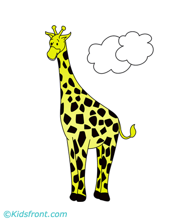Photogenic Giraffe Coloring Pages