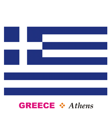 Greece Flag Coloring Pages