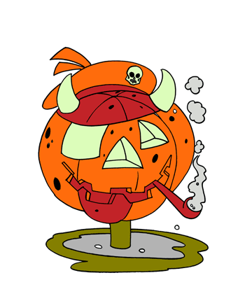 Smoking Halloween Coloring Pages