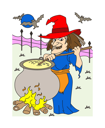 Long Halloween Coloring Pages