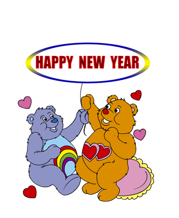 New Year Teddy Coloring Pages
