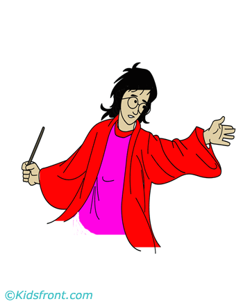 Harry Magic Coloring Pages