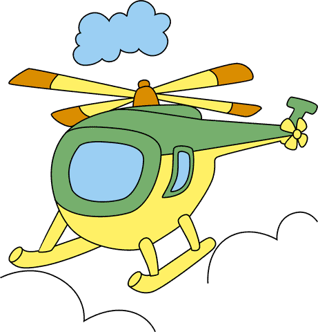 Helicopter Coloring Pages