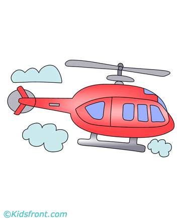 Fancy Helicopter Coloring Pages