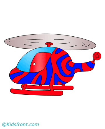 Baby Helicopter Coloring Pages