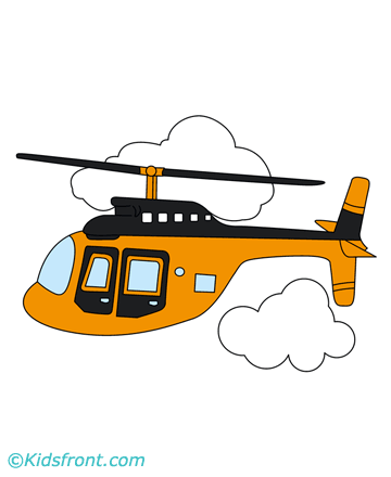 Helicopter Coloring Pages