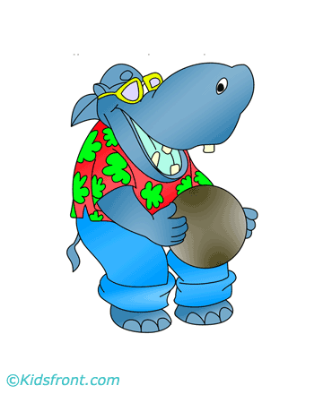 Hippo Coloring Pages