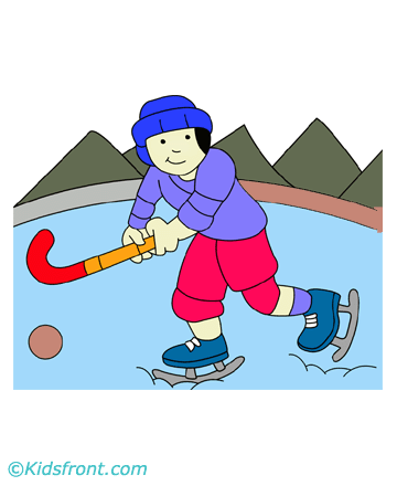 Ice Hockey Coloring Pages