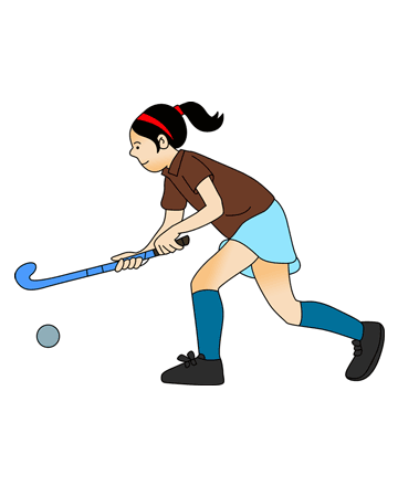 Girls Hockey Coloring Pages