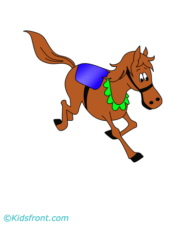 Horse Race Coloring Pages