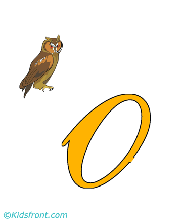 O For Owl Coloring Pages