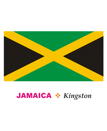 Jamaica Flag Coloring Pages