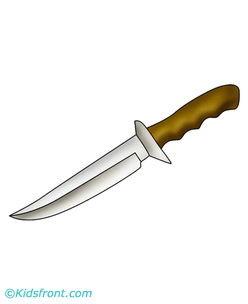 Knife Coloring Pages