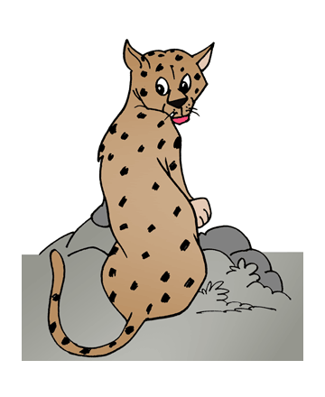 The Leopard Coloring Pages